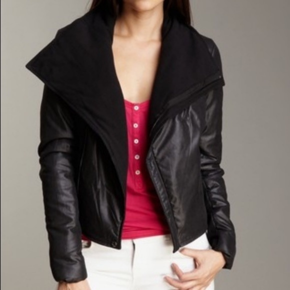 BCBG Fleece Lined Motorcycle Jacket - Picture 2 of 2